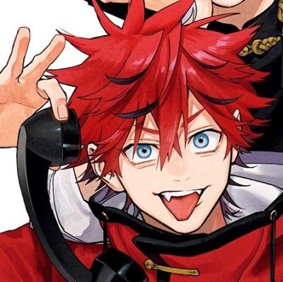 GOKURAKUGAI  ☎️ An Anime, Anime Character, Red Hair, Red, Hair, Anime, Blue