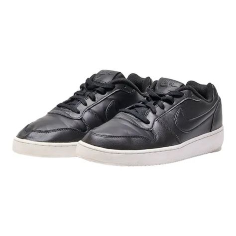 Embrace comfort and style with the NIKE Ebernon Sneaker Trainers. These ebernon sneaker trainers in Black, crafted with Black Leather Womens, offer unparalleled comfort. Available in size UK 8.5, they're perfect for any event. > All footwear undergoes thorough professional cleaning using advanced ozone technology, ensuring exceptional quality and hygiene every time. >Size: UK 8.5 >Condition: Excellent Trainers Black, Professional Cleaning, Leather Women, Black Leather, Technology, Nike, Sneakers, Leather, Black