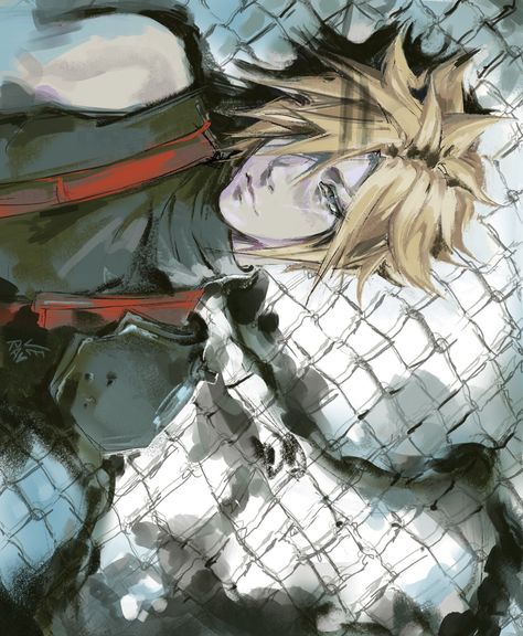 Cloud Strife Fanart, Cloud Ff7, Final Fantasy Cloud, Final Fantasy Art, Cloud Art, Cloud Strife, Fantasy Series, Final Fantasy Vii, Art Block