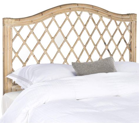 PRICES MAY VARY. This headboard will add a fresh look to any Bedroom The white Washed wicker Finish of this headboard will add the perfect accent to any Bedroom Crafted of wood Perfect for any Bedroom For over 100 years, Safavieh has been crafting products of the highest Quality and unmatched style Mounted Headboard, Clear Dining Chairs, Dramatic Bedroom, Tropical Interior Design, Wicker Dresser, Wicker Chest, Wicker Couch, Wicker Trunk, Wicker Mirror