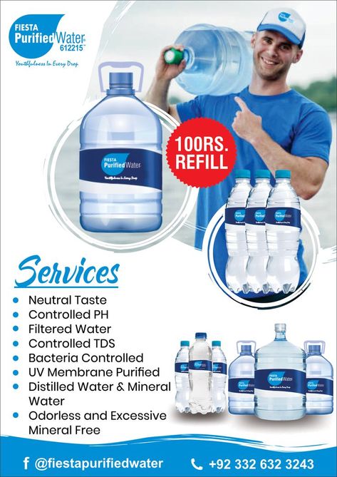 Water Refilling Station, Refilling Station, Mineral Water Brands, Water Delivery Service, Save Water Poster, Water Bottle Label Design, Juice Bar Design, Water Jar, Reverse Osmosis Water Filter