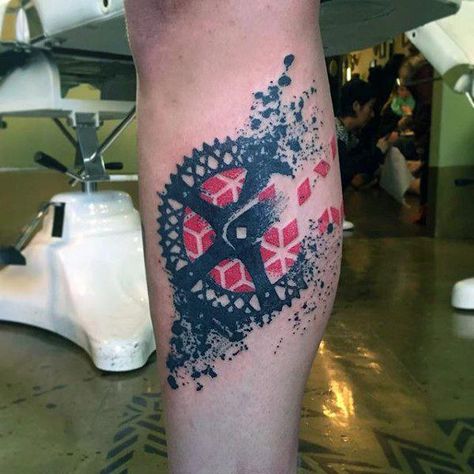 Male Legs Bicycle Gear Tattoo #bikeaccessories,mensbikes,bicycleaccessories,women'sbicycles,bestroadbikes,bikecycling,cyclingclothing,gearbicycle,bestbicycle,roadbikeaccessories,carbonroadbike Bike Gear Tattoo, Chain Ring Tattoo, Mtb Tattoo, Tattoo Finder, Tattoo Bike, Cycling Tattoo, Mountain Bike Tattoo, Bike Tattoo, Gear Tattoo