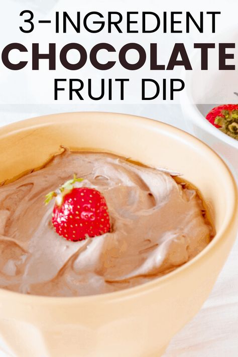 Cream Cheese Vanilla Pudding Fruit Dip, Dream Whip Fruit Dip, Easy Fruit Dip With Cool Whip, Chocolate Fruit Dip Easy, Fruit Dip With Pudding, Chocolate Pudding Dip, Pudding Fruit Dip, Easy Bavarian Cream Recipe, Fruit Dip With Cool Whip