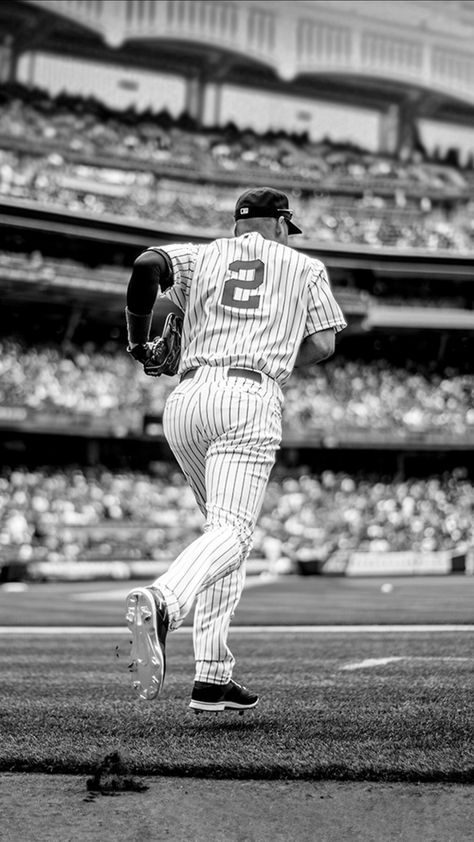 Derek Jeter Wallpaper, New York Yankees Wallpaper, Yankees Poster, Ole Miss Baseball, Nike Images, Baseball Wallpaper, Damn Yankees, New York Yankees Baseball, Nba Pictures