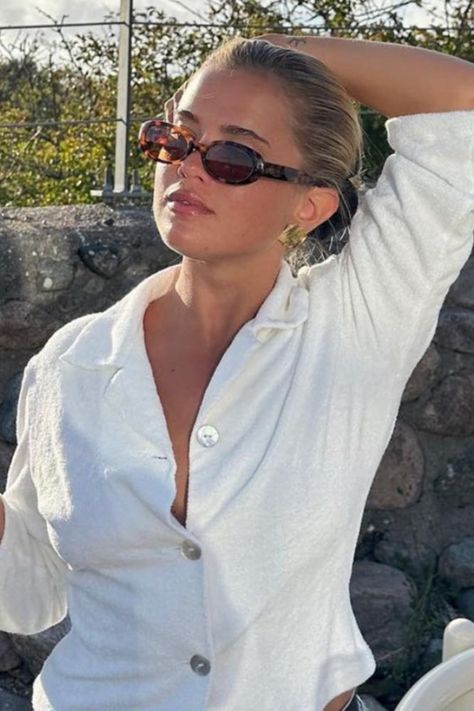 Matilda Djerf is wearing DMY Studios Valentina DMYSUN04BH Havana Sunglasses. Matilda Djerf Sunglasses, Djerf Matilda, Havana Cat, Matilda Djerf, Luxury Eyewear, Prescription Sunglasses, Matilda, Price Match, Havana