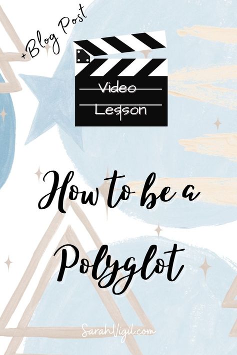 The secret to becoming a polyglot isn't speaking multiple languages constantly with people from all over the world. Sure, there's a bit of that, but mostly it's dedication to practicing language every day with clear goals and and awesome study habits. How To Become A Polyglot, Study Habits, Video Lessons, Study Notes, Learning Resources, All Over The World, Online Business, The Secret, Meant To Be