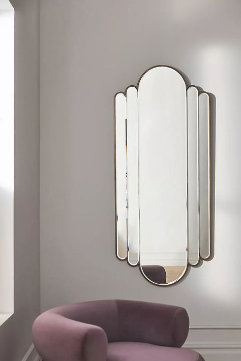 Renee Mirror | Anthropologie Tall Mirrors, 70s Mirror, Bathroom Vanity With Mirror, Anthropologie Decor, Elegant Mirrors, Anthropologie Uk, Art Deco Mirror, Mirror On The Wall, Vintage Mirrors