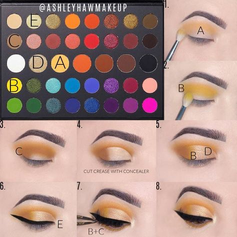 James Charles Palette Looks, James Charles Palette, Tutorial Eyeshadow, Makeup Morphe, Makeup Pictorial, Make Up Tutorials, Fun Makeup, Makeup Tutorial Eyeshadow, Eye Makeup Pictures