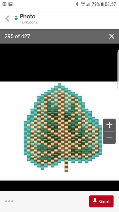 Pattern Leaf, Bead Pattern, Beading Projects, Monstera Leaf, Brick Stitch, Stitch Design, Bead Weaving, Beading Patterns, Beautiful Things