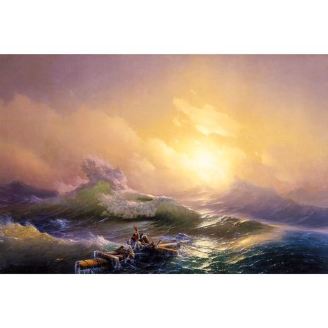 Ivan Aivazovsky, The Ninth Wave, 1850 | Art Print | Canvas Print | Fine Art Poster | Art Reproduction | Archival Giclee | Gift Wrapped by ArtistLimitedPrints on Etsy The Ninth Wave, Ivan Konstantinovich, Ivan Aivazovsky, Great Wave Off Kanagawa, Wave Painting, Stretched Canvas Wall Art, Large Artwork, Acrylic Wall Art, Fine Arts Posters