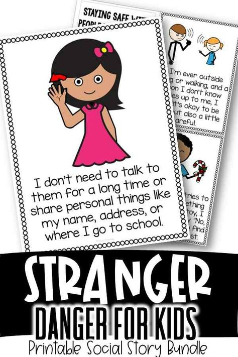 Preschool Stranger Danger Activities, Stranger Danger Preschool Activities, School Safety Posters For Kids, Personal Safety Activities For Kids, Stranger Danger Preschool, Home Safety For Kids, Stranger Danger Lessons, Stranger Danger Activities, Child Safety Activities