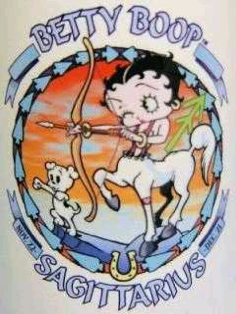 betty boop Zodiac Sagittarius Tattoo, Betty Boop Quotes, Betty Boop Cartoon, Scrapbook Printables, Zodiac Art, Zodiac Sagittarius, Alphabet And Numbers, Astrology Zodiac, Betty Boop