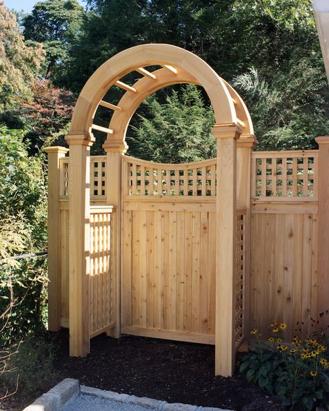 Arbor Gate, Cedar Gate, Wooden Fence Gate, Wood Fence Gates, Arch Gate, Wood Gates, Wooden Garden Gate, Backyard Gates, Garden Gates And Fencing