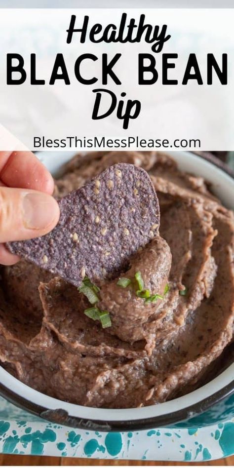 Black Bean Recipes Easy, Black Bean Refried Beans, Bean Salsa Dip, Black Bean Dip Recipe, Refried Bean Dip, Refried Black Beans, Black Bean Hummus, Bean Dip Recipes, Black Bean Dip