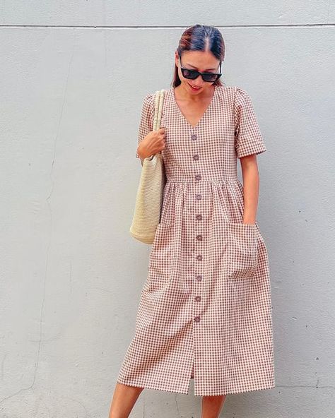 Jess Dang Dress, Jess Dang, Core Inspiration, Easy Sewing Projects, Plaid Dress, Dress Ideas, Favorite Dress, Easy Sewing, This Weekend