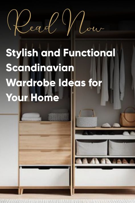 Elevate your living space with our stylish and functional Scandinavian wardrobe Ideas, fusing minimalist design with sustainable craftsmanship for effortless organization. Scandinavian Wardrobe Design, Scandinavian Wardrobe, Japandi Interior Design, Japanese Minimalism, Japandi Interior, Japandi Style, Clever Storage Solutions, Calming Colors, Wardrobe Ideas