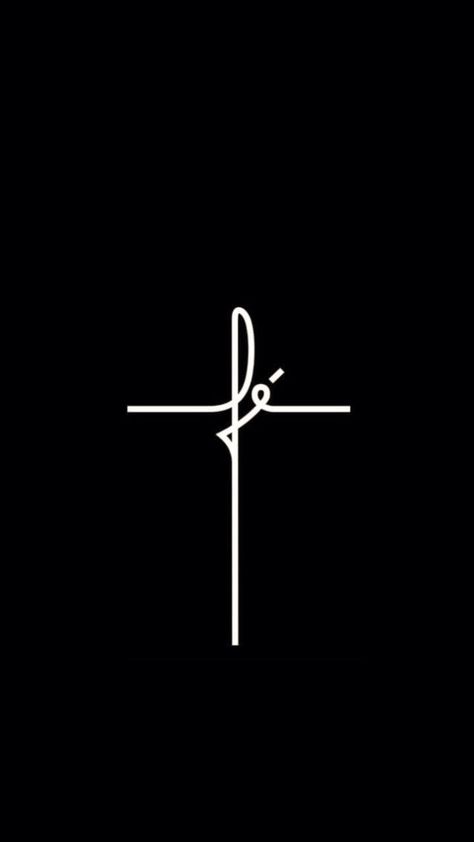 Dark Jesus Wallpaper, Cruz Wallpaper, Faith Logo, Catholic Symbols, N Logo Design, Bible Quotes Background, Wrist Tattoo Ideas, Simple Tattoos For Guys, Dove Tattoo