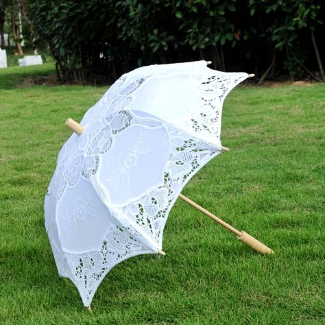 Faster shipping. Better service Wedding Umbrella, Parasol Wedding, Lace Umbrella, Lace Parasol, Parasol Umbrella, Umbrella Wedding, Cheap Wedding Dresses Online, Bridal Photoshoot, Umbrellas Parasols