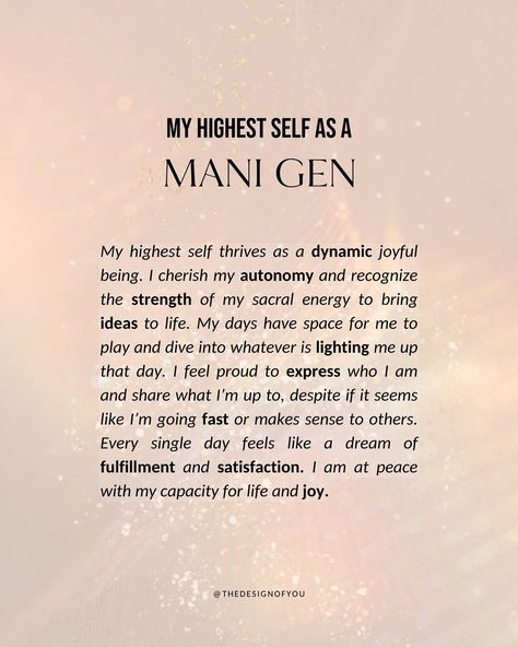 Higher Self x Human Design 💫 Share yours to inspire others 💜 Your higher self is the version of you that is in complete alignment, living out your potential, and enjoying life for everything it has to offer✨ Human design teaches you how to get into alignment, honor your energy, and follow your intuition. It is an incredible tool that gives you the practical steps to take in order to align with your higher self! I hope this inspires you to dive deeper into your unique design and learn how ... Manifestor Generator, Digital Income, Follow Your Intuition, Manifesting Generator, Human Design System, Being Me, Woo Woo, Your Higher Self, Higher Self