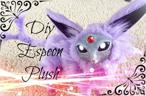 Diy Posable Espeon Plush Video on Youtube by darkangellord69 Espeon Plush, Diy Art Dolls, Sprite Art, Plush Pokemon, Art Doll Tutorial, Pokemon Craft, Fantasy Art Dolls, Cute Fantasy Creatures, Doll Tutorial