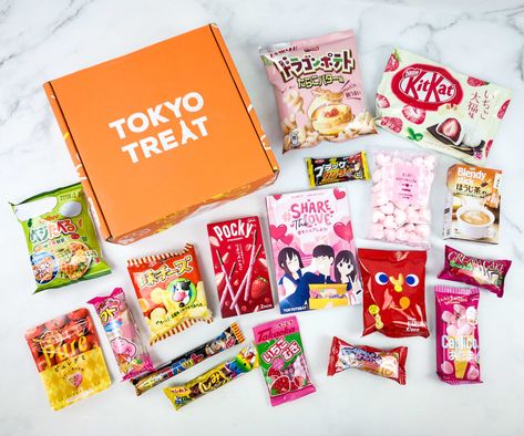 Tokyo Treat is a Japanese snack subscription. See the February 2020 Premium Box review + coupon code! The theme is SHARE THE LOVE!   Tokyo Treat February 2020 Subscription Box Review + Coupon →  https://hellosubscription.com/2020/02/tokyo-treat-february-2020-subscription-box-review-coupon/ #TokyoTreat  #subscriptionbox Tokyo Treat, Heart Marshmallows, First We Feast, Candy Kit, Strawberry Hearts, Japanese Snacks, Chocolate Hearts, Friends Hot, Diy Candy