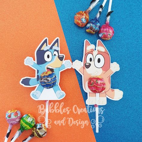 Bluey Party Packs, Diy Bluey Party Favors, Bluey Party Bags, Bluey Craft, Bluey Crafts, Bingo Birthday Party, Bluey Party Favors, Childrens Party Favours, Bingo Cake