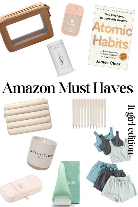 Amazon finds for self care and self love Must Have Self Care Items, Must Have Products Woman, Clean Girl Amazon Must Haves, Self Care Amazon Must Haves, Viral Products 2023, Amazon Must Haves 2024, Amazon Must Haves For Teens, Amazon Self Care, Good Amazon Finds