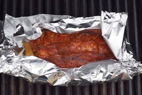 Smoked Turkey Legs, Barbecue Ribs, Pork Glaze, Smoked Ribs, Ribs On Grill, Tin Foil, Minced Meat, Bbq Ribs, Smoked Turkey