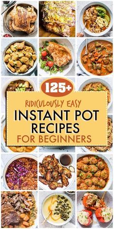 This is the ULTIMATE Easy Instant Pot Recipes roundup. If you love your Instant Pot or you're new to the Instant Pot, you need this post! I've rounded up over 125 of the BEST easy Instant Pot recipes in every category. Breakfasts, soups, stews, main dishes, desserts... it's all here. #instantpot #instantpotrecipes #easyinstantpotrecipes #pressurecooker #pressurecookerrecipes #easyinstantpotrecipes #beginnerinstantpotrecipes Difficult Recipes, Instant Pot Recipes For Beginners, Instant Pots, Potluck Party, Motherhood Lifestyle, Pot Recipes Easy, One Pot Dinners, Healthy Bowls, Best Instant Pot Recipe