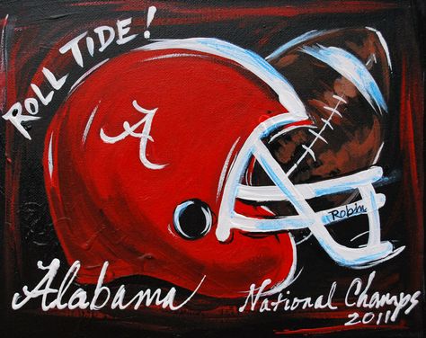 Roll Tide  2012 Champs... Coming to Canvas by U...classes soon Family Tree Painting On Canvas, Tree Painting On Canvas, Football Paintings, Family Tree Painting, Football Canvas, Sports Painting, Trendy Family, Canvas Diy, Painting Canvases