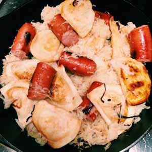 kielbasa perogies and sauerkraut Keilbasa And Sauerkraut, Saurkraut And Kielbasa, Kielbasa And Sauerkraut Crockpot, Kielbasa Crockpot, Pierogies And Kielbasa, Brats And Sauerkraut, Sausage Sauerkraut, Pierogi Recipe, Kielbasa Recipes