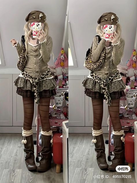 2000s Alt Fashion, Kawaii Outfit Ideas, Kawaii Outfit, Same But Different, Leather Designs, Skater Skirts, Outfit Styles, Harajuku Outfits, Gyaru Fashion