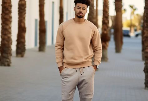 5 Stylish Ways to Wear Crewneck Sweatshirts for Men College Crewneck Outfit, Mens Crewneck Sweatshirt Outfit, Crewneck Outfit Men, Crewneck Sweatshirt Outfit, Crewneck Outfit, Athleisure Chic, Style Sweatshirts, Real Men Real Style, Mens Crewneck