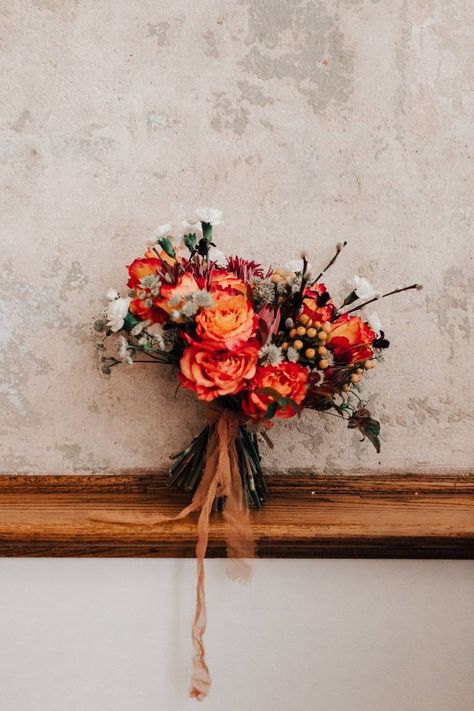 Bohemian Elopement, Orange Bridal Bouquet, Elopement Styled Shoot, Southwestern Wedding, Sunset Color Palette, Southwestern Decor, Events Decor, Bouquet Arrangements, Orange Wedding