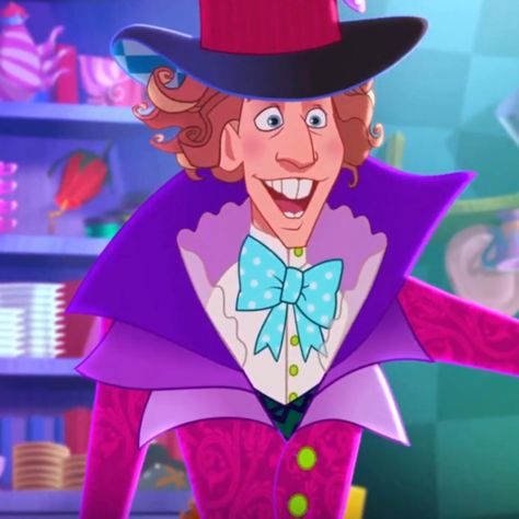 Mad Hatter Ever After High, Mad Hatter Character Design, Mad Hatter Icon, Duchess Alice In Wonderland, Mad Hatter Cartoon, Mad Hatter Design, Ever After High Parents, Mad Hatter Character, Mad Hatter Alice In Wonderland