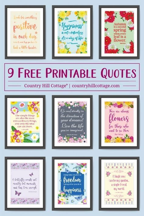 Browse our collection of 9 free printable life quotes to frame and use them to decorate your and office to keep you motivated and stay positive. #quote #positivity #inspiration #motivation #lifequote | calligraphy | for women | for home | floral | décor | typography | 8 x 10 | free prints| color printable | countryhillcottage.com Printable Life Quotes, Always Believe Something Wonderful, Nail Art Flower, Diy Stencils, Free Printable Quotes, Pretty Printables, Printable Inspirational Quotes, Decorating Walls, Free Printable Wall Art