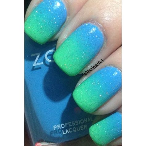 Blue and green nails Nails ❤ liked on Polyvore featuring beauty products, nail care, nails, nail polish, makeup, beauty and unhas Turquoise And Blue Nails, Blue And Green Nails, Anna Clara, June Nails, Pretty Fingers, Neat Nails, Green Clothes, Blue Ombre Nails, Sweet Nails