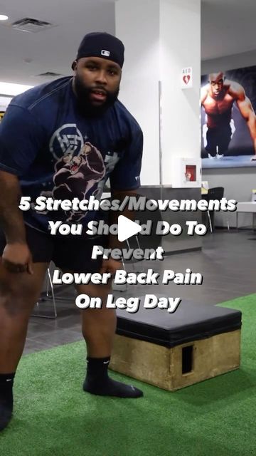 Coach Anthony Spinner, (PPSC) | Creator | Powerlifter on Instagram: "Here’s 5 mandatory things I do before leg day ! ⚡️‼️ . . These 5 Movement/Stretches are what keep me from feeling lower back pain on leg days, the reason why most people feel lower back pain on leg days are because they don’t stretch there hips or glutes! Most think they need to roll there back out and all the other good stuff, but this is really what you need. Hips and glutes support your lower back just like your hamstrings as well, if you’re tight in one of those areas you’re usually bound to feel a lil lower back tightness. . . #coaching #personaltrainer #gymmotivation #stretch #lowerbackpain #backpain #mobility #stretching #hipmobility #lowerbodyworkout #legday #warmup" Legday Warmup, Mobility Stretching, Stretches Before Workout, Leg Days, Low Back Stretches, Hip Mobility, Lower Back Pain, Leg Day, Low Back Pain