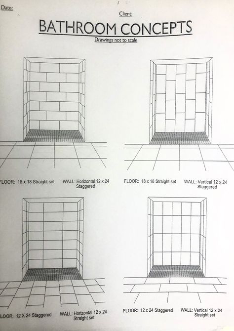 Vertical Tile Tub Surround, Large Tile Layout Patterns, Large Tile In Shower Ideas, Vertical Tile Shower Ideas, Vertical Shower Tile, Wetroom Ideas, Shower Tile Patterns, Tile Layout Patterns, Large Tile Bathroom