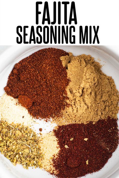 Homemade Fajita Seasoning Chicken Fajita Seasoning Recipe Spice Mixes, Fajita Seasoning Single Serving, Low Sodium Fajita Seasoning Recipe, Fajita Seasoning Mix Recipe, Best Fajita Seasoning, Fajita Side Dishes, Chicken Fajita Seasoning, Fajitas Seasoning, Chicken Fajitas Seasoning