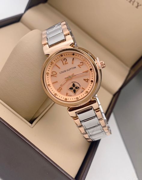 Lv ladies watch 850/-₹ free shipping 👍👍👍👍👍👍👍👍👍👍 Ladies Watch, Watch Collection, Luxury Items, Womens Watches, Free Shipping