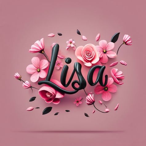 Lisa Name Logo, Lisa Name, Bollywood Images, Hello Kitty Photos, New Baby Names, I Love My Hubby, Banner Background Images, Beautiful Flowers Wallpapers, Name Logo