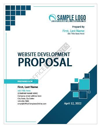 MS Word Cover Page Template for Website Development Proposal Business Proposal Template Free Download, Background Proposal, Proposal Cover Design, Proposal Cover Page, Cover Proposal, Cover Page Template Word, Title Page Template, Website Proposal, Cover Page For Project