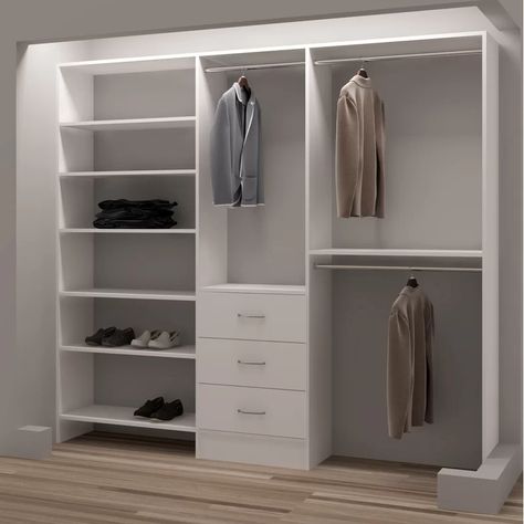 Ideas Armario, Organiser Son Dressing, Closet Planning, Closet Kits, Reach In Closet, Armoire Dressing, Build A Wall, Closet Organizing Systems, Diy Wardrobe