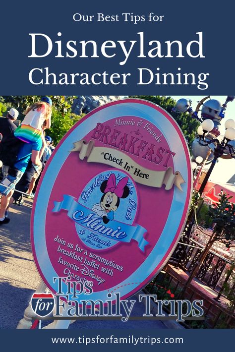 A guide to Disneyland Character Dining. Disneyland currently has four Character Dining options - two of them are new in 2018. Learn all about each option, plus tips for scheduling your character dining experience and saving money! | tipsforfamilytrips.com #Disneyland #CharacterDining Disneyland Character Dining, Disneyland Hat, Disneyland Dining, Disneyland Secrets, Disneyland Planning, Character Dining, Disneyland Tips, Disneyland Vacation, Disney Vacation Planning