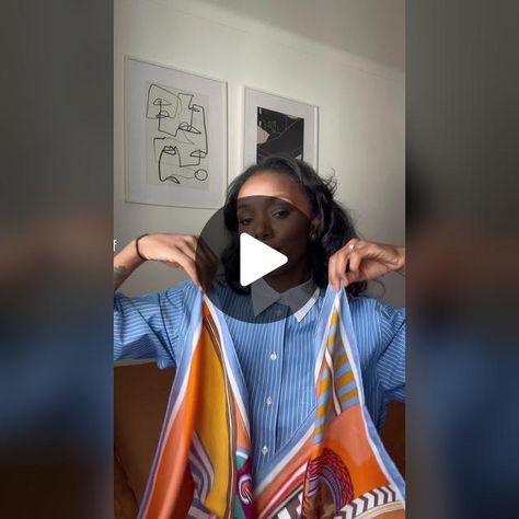 Elegant way to wear scarf. Scarf size 90x90cm from Hermes. #scarfstyle... | Scarf Styles | TikTok Hermes Scarf 90 Outfit, Hermes Scarf 90x90, 90x90 Scarf How To Wear, Hermes Scarf Outfit Street Style, How To Wear Hermes Scarf Silk, How To Wear Hermes 90 Scarf, Hermes Scarf Styling, How To Wear Hermes Scarf, Hermes Scarf How To Wear