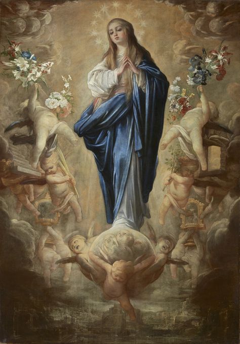 THE RACCOLTA Catholic Artwork, Virgin Mary Art, Mother Mary Images, Catholic Pictures, Blessed Mary, Virgin Mary Statue, Images Of Mary, Mary Statue, Jesus And Mary Pictures