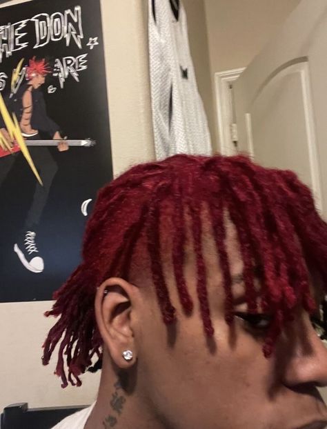 Dyed Dreads, Red Dreads, Dyed Hair Men, Cute Dreads, Dreadlock Hairstyles For Men, Men Hair Color, Dreadlock Styles, Dyed Hair Inspiration, Hair Twist Styles