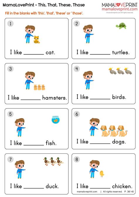 English Phonics Worksheets For Grade 1, These Those Worksheet Class 1, These And Those Worksheet Kids, This That These Those Worksheet Grade 1, English Exam For Grade 1, English For 1st Grade, This That These Those Grammar, These Those Worksheet, Demonstratives Worksheet