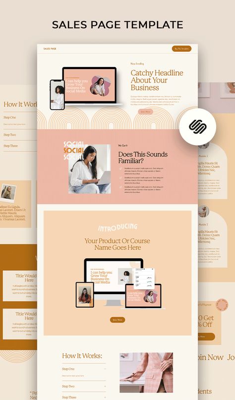 Website Template Ideas, Online Portfolio Design Layout, Divi Website Design, Web Design Portfolio Website Layout, Blog Templates Design Layout, Coaching Websites, Podcast Manager, Service Website Design, Webpage Design Layout